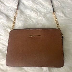 Michael Kors Jet Set Saffiano Leather Crossbody